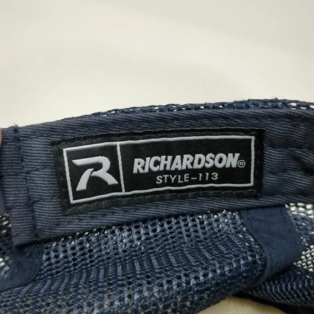 Richardson Trucker Hat Blue One Size Shaka Good Vibes Coast to Coast Mesh Rope